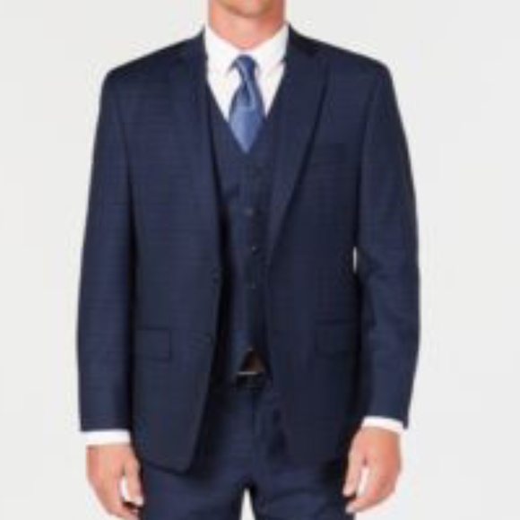 Michael Kors Mens Classic Fit Navy Jacket 38L - Picture 1 of 1